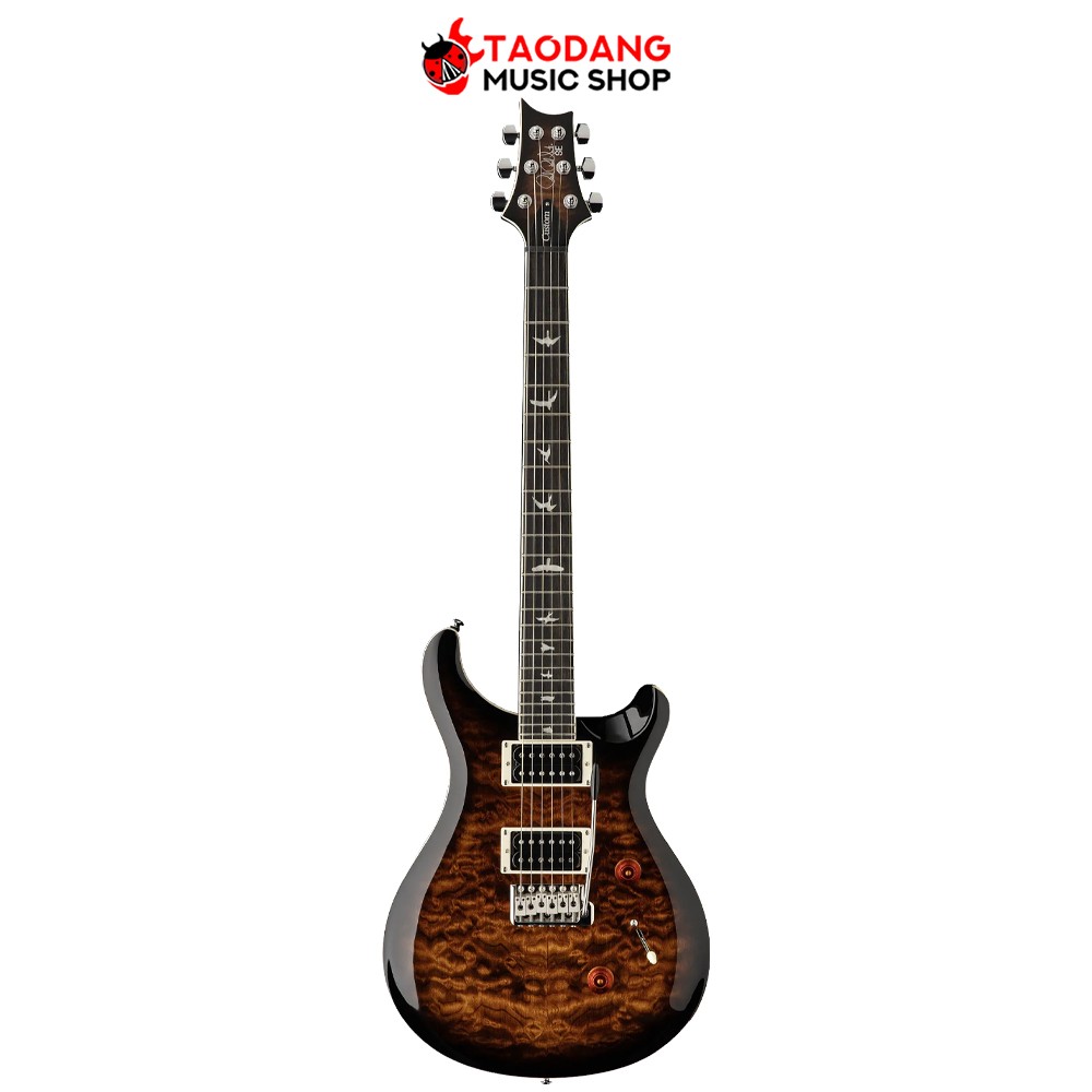 Prs Se Custom Quilt Black Gold Sunburst