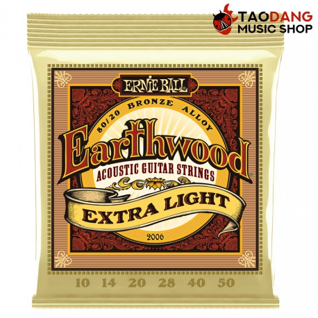 สายกีต้าร์โปร่ง Ernie Ball Earthwood Extra Light เบอร์ 10