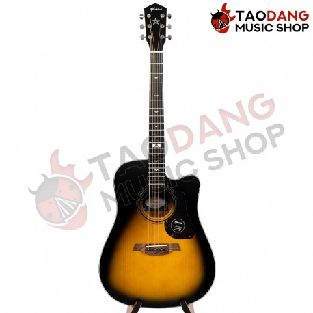 กีต้าร์โปร่ง Mantic GT10DC สี Sunburst