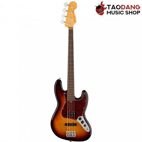 กีต้าร์โปร่ง Fender American Professional II J Bass Fretless สี 3 Color Sunburst