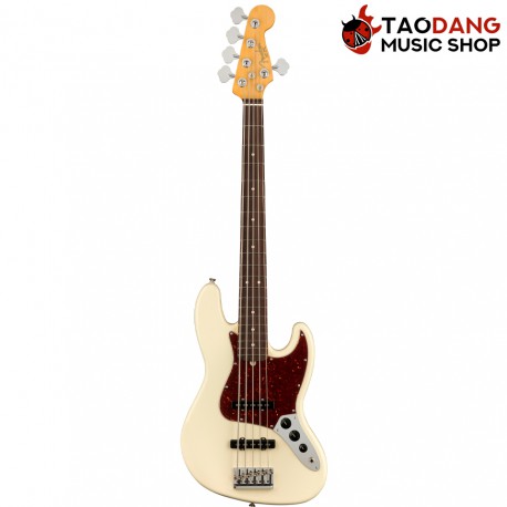 เบสไฟฟ้าFender American Professional II Jazz Bass RW สี Olympic White
