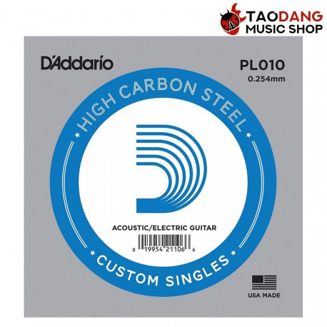 สายปลีกกีต้าร์ D'Addario Plain Steel Singles PL010