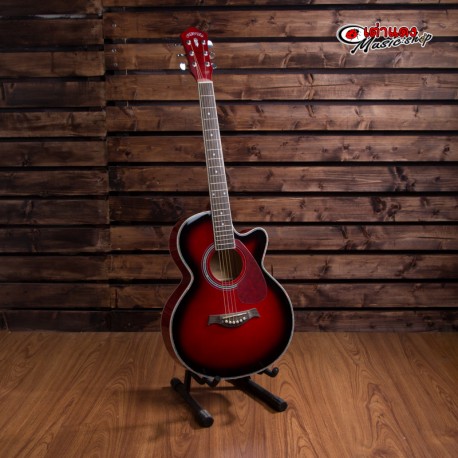 Overspeed 390c Red Acoustic Guitar