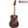 กีต้าร์โปร่งไฟฟ้า Fender MALIBU PLAYER สี Burgundy Satin