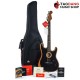 กีต้าร์โปร่งไฟฟ้า Fender American Acoustasonic Stratocaster สี Black