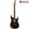 กีต้าร์โปร่งไฟฟ้า Fender American Acoustasonic Stratocaster สี Black