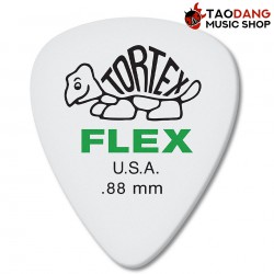 ปิ๊กกีต้าร์ Jim Dunlop Tortex Flex Standard 428R ขนาด 0.88mm สี White/Green