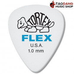 ปิ๊กกีต้าร์ Jim Dunlop Tortex Flex Standard 428R ขนาด 1.00mm สี White/Blue