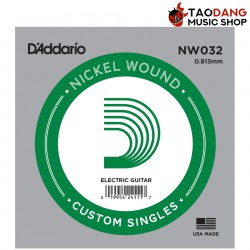 สายปลีกกีต้าร์ไฟฟ้า D'Addario XL Nickel Wound Single NW032