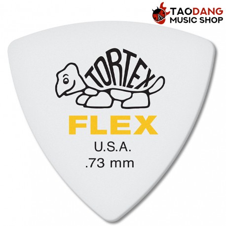 ปิ๊กกีต้าร์ Jim Dunlop Tortex Flex Triangle 456 R ขนาด 0.73 mm