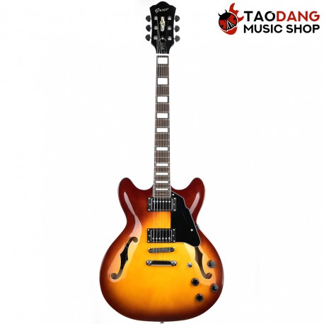 กีต้าร์ไฟฟ้า Grote Semi-Hollow Body AS-335 สี Sunbuurst