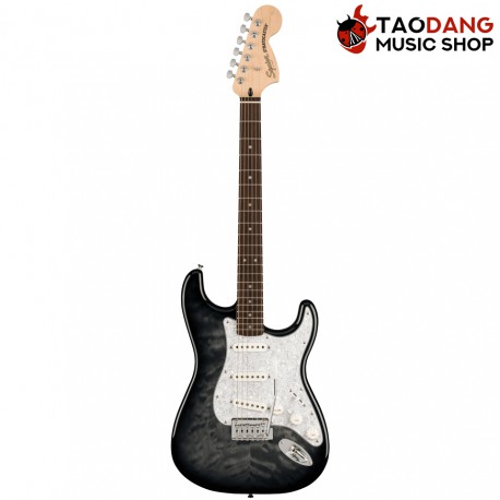 กีต้าร์ไฟฟ้า Squier FSR Affinity Stratocaster QMT สี Black Burst