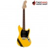 กีต้าร์ไฟฟ้า Squier FSR Bullet Mustang HH สี Graffiti Yellow with Black Stripes