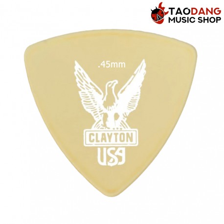 ปิ๊กกีต้าร์ Clayton Ultem Rounded Triangle ขนาด 0.45mm