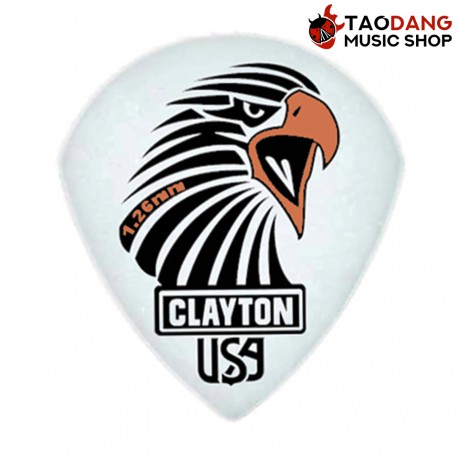 ปิ๊กกีต้าร์ Clayton Acetal Sharp Teardrop ขนาด 1.26mm