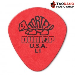 ปิ๊กกีต้าร์ Jim Dunlop 472R Tortex Jazz I ขนาด L1 0.50 mm สี Red