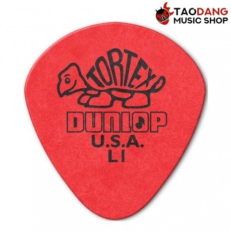 ปิ๊กกีต้าร์ Jim Dunlop 472R Tortex Jazz I ขนาด L1 0.50 mm สี Red