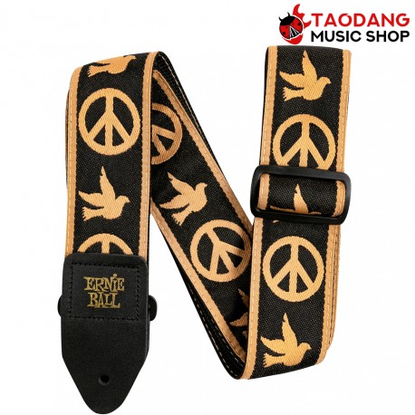 สายสะพายกีต้าร์ Ernie Ball Jacquard strap สี Peace love dove