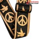 สายสะพายกีต้าร์ Ernie Ball Jacquard strap สี Peace love dove