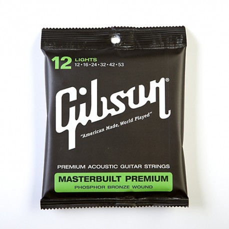 สายกีต้าร์โปร่ง Gibson Masterbuilt Premium SAG-MB เบอร์ 12