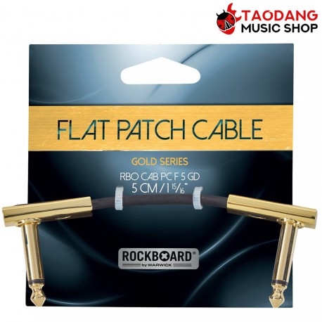 สายสัญญาณ RockBoard Flat Patch Cable Gold 5 CM