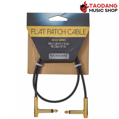 สายสัญญาณ RockBoard Flat Patch Cable Gold 45 CM