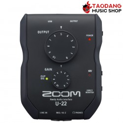 ออดิโออินเตอร์เฟส Zoom U-22 สี Black