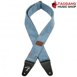 สายสะพายกีต้าร์ Fender x Wrangler Denim Straps สี Light Indigo