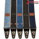 สายสะพายกีต้าร์ Fender x Wrangler Denim Straps สี Light Indigo
