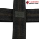 สายสะพายกีต้าร์ Fender x Wrangler Denim Straps สี Washed Black