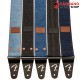 สายสะพายกีต้าร์ Fender x Wrangler Denim Straps สี Washed Black