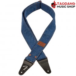 สายสะพายกีต้าร์ Fender x Wrangler Denim Straps สี Indigo
