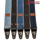 สายสะพายกีต้าร์ Fender x Wrangler Denim Straps สี Black