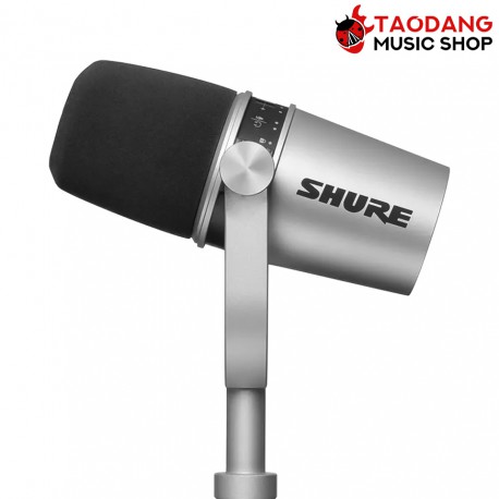 ไมโครโฟนไดนามิค Shure MV7 สี Silver