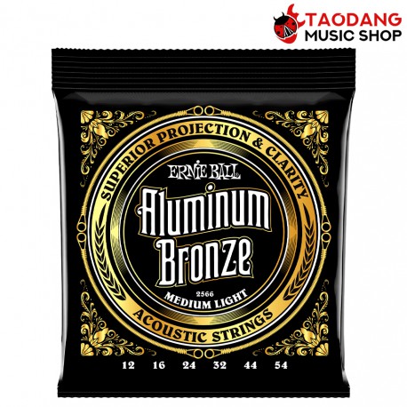 สายกีต้าร์โปร่ง Ernie Ball Aluminum  Bronze Medium Light .012-.054