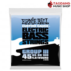 สายเบส Ernie Ball Flat Wound Group III Bass .045-.100