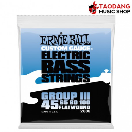 สายเบส Ernie Ball Flat Wound Group III Bass .045-.100