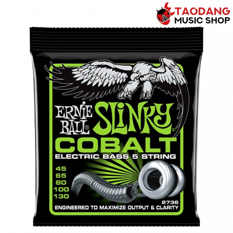 สายเบส Ernie Ball 5-String Slinky Cobalt Bass .045-.130