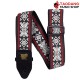 สายสะพายกีต้าร์ Ernie Ball BlackJack Red Jacquard Strap
