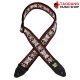 สายสะพายกีต้าร์ Ernie Ball BlackJack Red Jacquard Strap