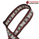 สายสะพายกีต้าร์ Ernie Ball BlackJack Red Jacquard Strap