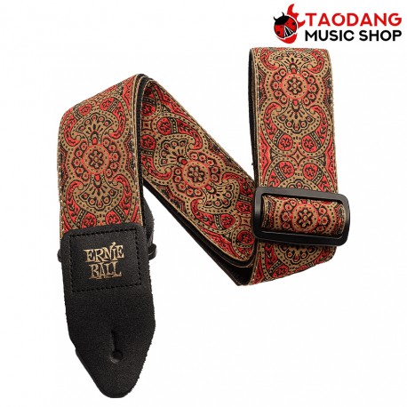 สายสะพายกีต้าร์ Ernie Ball Jacquard Strap สี Crimson Paisley