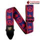 สายสะพายกีต้าร์ Ernie Ball Jacquard Strap สี Red And Blue Peace Love Dove