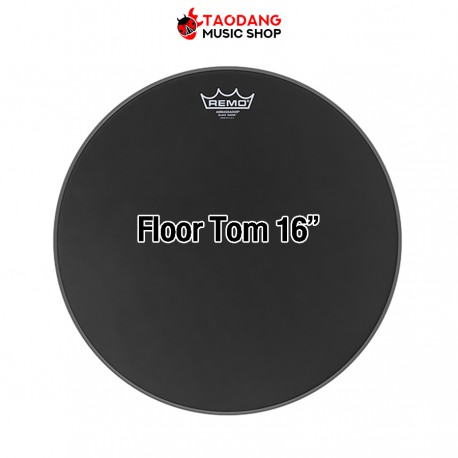 หนังกลอง Remo Black Suede Ambassabor 16"