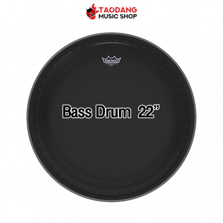 หนังกลอง Remo Ebony Powerstroke Pro 22"