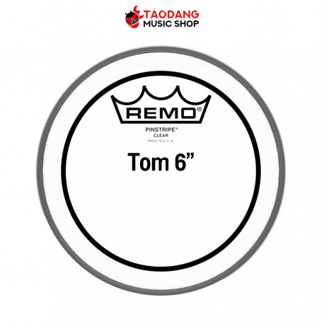 หนังกลอง Remo Pinstripe Clear 6"