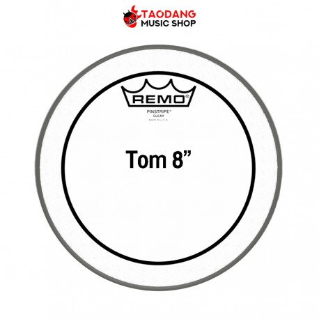 หนังกลอง Remo Pinstripe Clear 8"