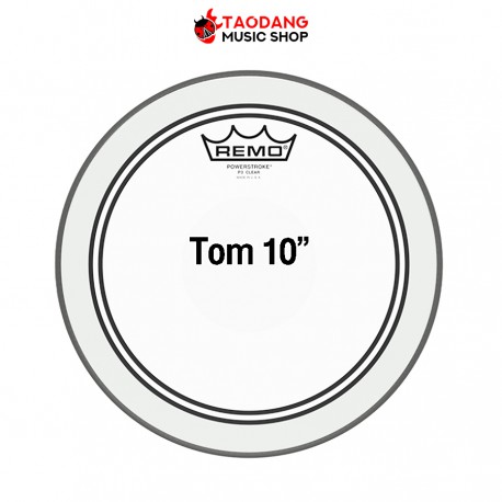 หนังกลอง Remo Pinstripe Clear 10"