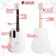 กีต้าร์โปร่งไฟฟ้า Lava Music Lava ME Play สี Light Peach Frost White Electric Acoustic Guitar