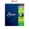 สายกีต้าร์ไฟฟ้าเคลือบ Elixir Electric Nickel plated Steel with Optiweb Coating เบอร์ 09-42